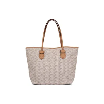 MOREAU Canvas Tote Bag Shopping Bag Portable Canvas Bag Shoulder Bag Women's Neutral Color