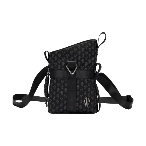 Anta Fabric Crossbody Bag, Shoulder Bag Regular Unisex Basic Black