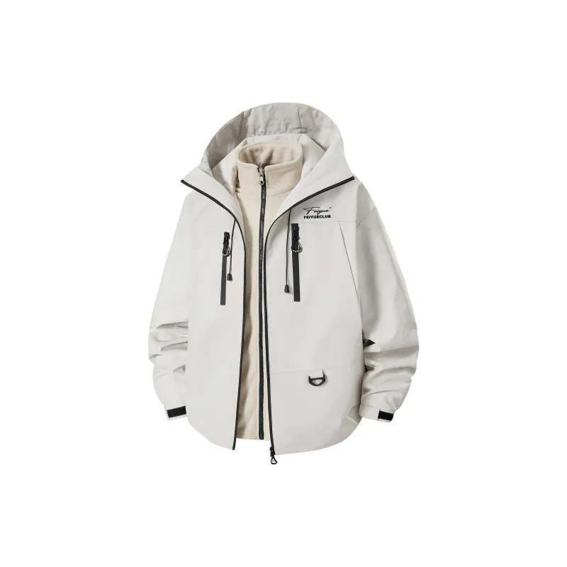 Feiyue Water-Resistant Windproof Warm Water-Repellent Windbreaker Jacket Unisex-5