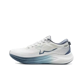 XTEP Tank Cheng 2.0 LITE Cushioning Rebound Wear Resistant Low Top Casual Running Shoes Men's White Blue