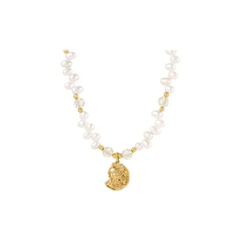 Amber Lollipop Pearl Necklaces Women's