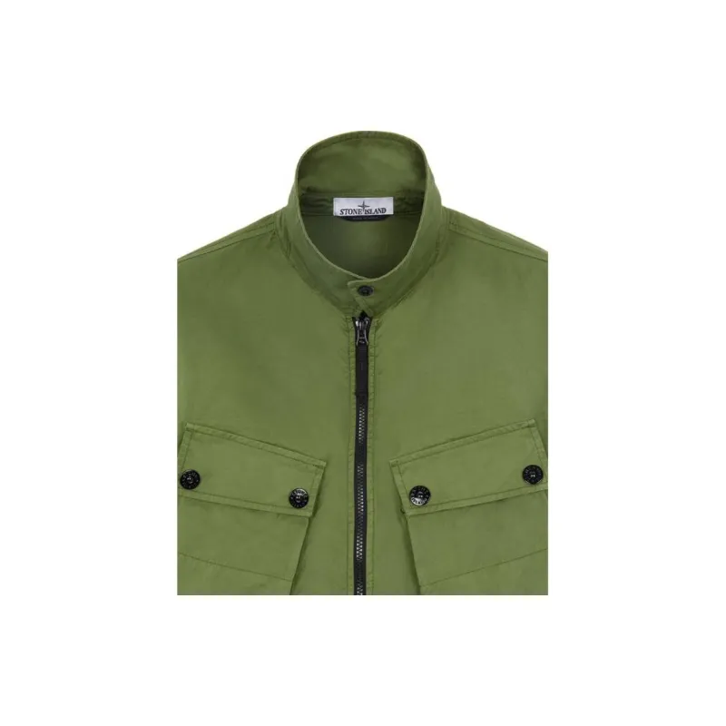 STONE ISLAND Jackets Men Olive Green-4