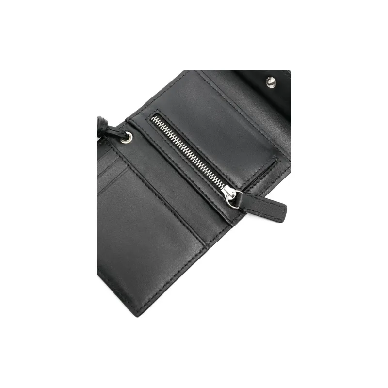 Jacquemus Leather Wallet Unisex Black-4