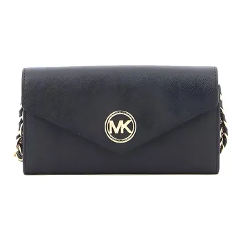 MICHAEL KORS Jet Set Leather Envelope Bag, Crossbody Bag, Shoulder Bag Women's Black