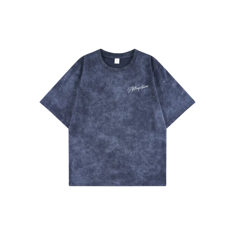 Kepu T-Shirt Unisex Navy Blue With Red Print-3