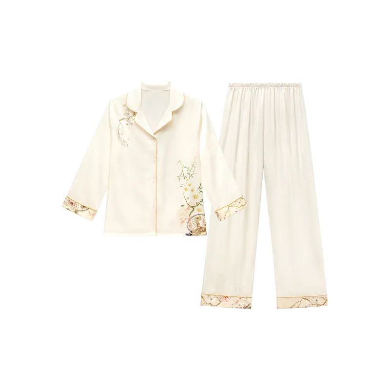 Shanghai Story Pajama Set Women's Beige-0