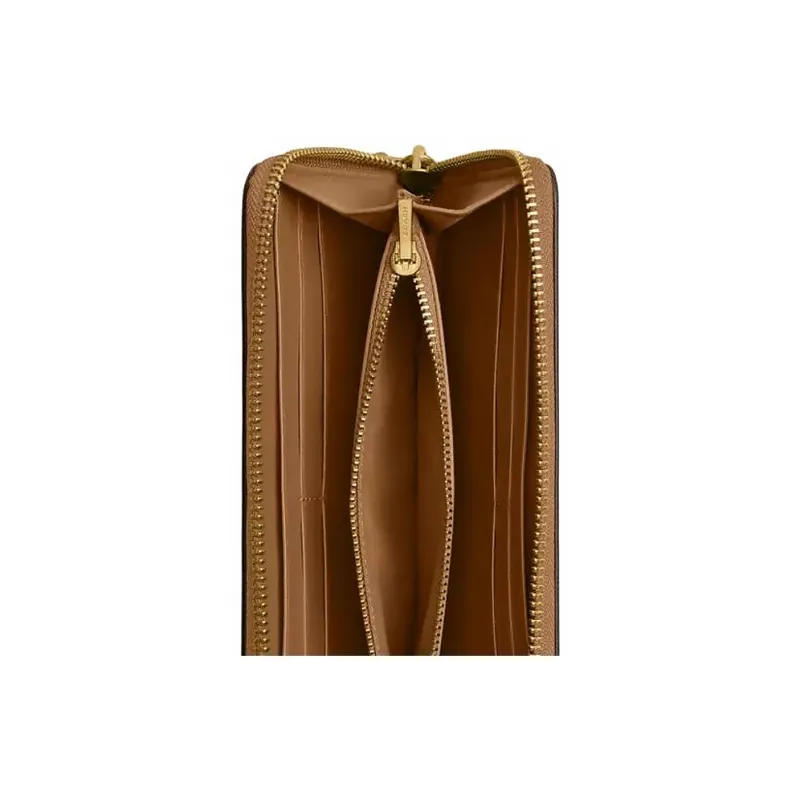COACH Calfskin Wallet Small Size Women's Honey Brown-2
