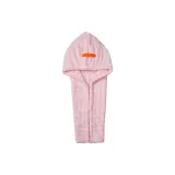 [1 Pack-7A Antibacterial Wide-Tail Hair Drying Caps]Soft Light Pink