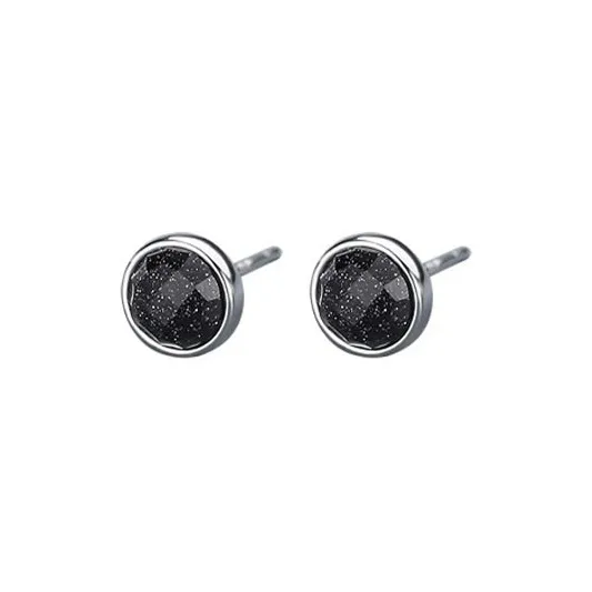 DAN DREAM S999 Fine Silver Stud Earrings Unisex-0