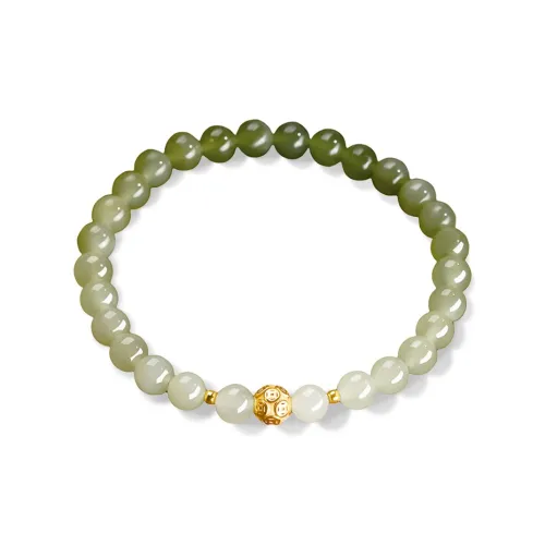 YINCHIE Bracelets White Jade/Pale Greenish White Jade Women's