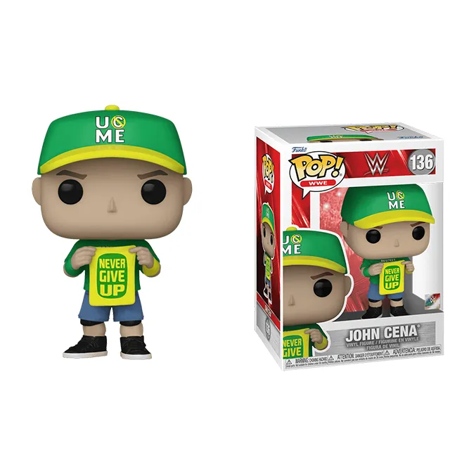 Funko WWE World Wrestling Entertainment John Cena Never Give Up Chibi Figures-1