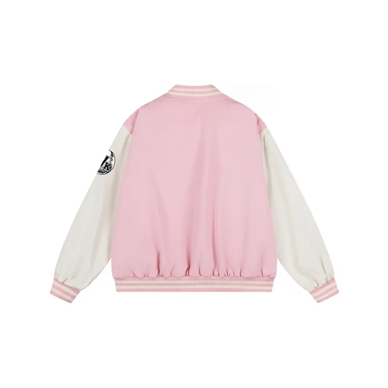WOKXSS Baseball Jacket Unisex Black-6