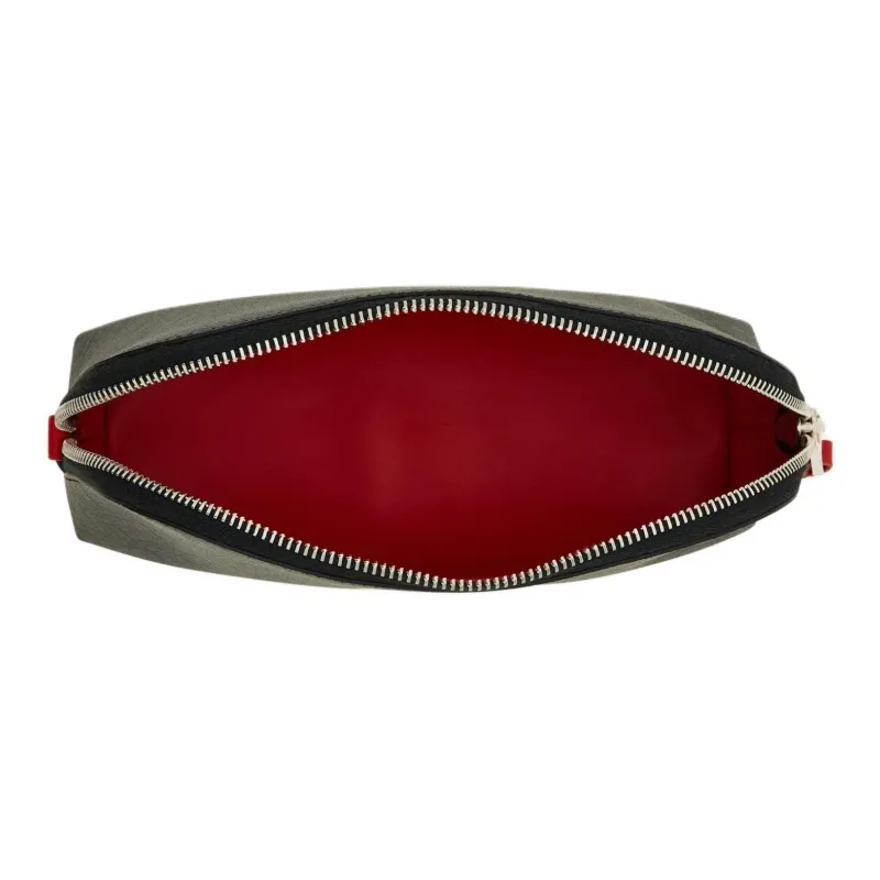 FERRAGAMO Calfskin Clutch Men's Black-3