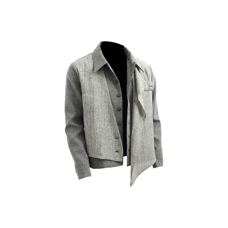 Jackets & Coats Stylish Choices Unisex Asphalt Gray Tone-3