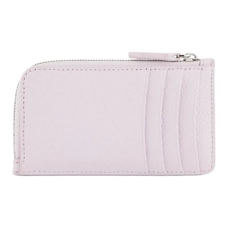 EMPORIO ARMANI Logo Stamp Zip Up Card Holder-1