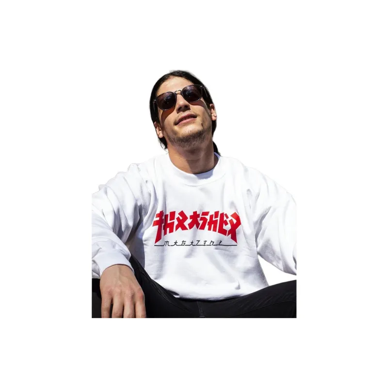 Thrasher Sweatshirt US Version Unisex White-2