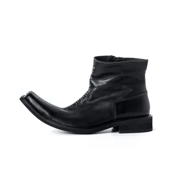 HUANXIANGZHE Ankle Boots Men's Black
