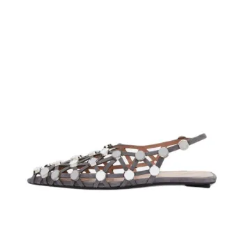 The Attico Grid Ballerina Shoes Women's