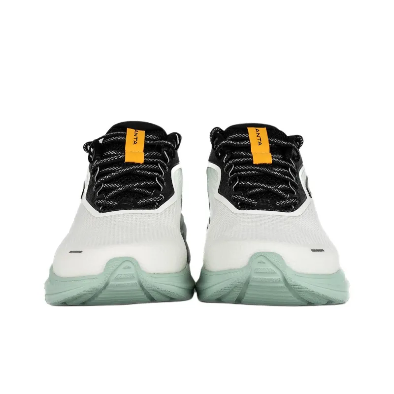 Anta DuCi4 Anti Slip And Wear Resistant Lightweight Low Top Casual Running Shoes Men's White Green-3