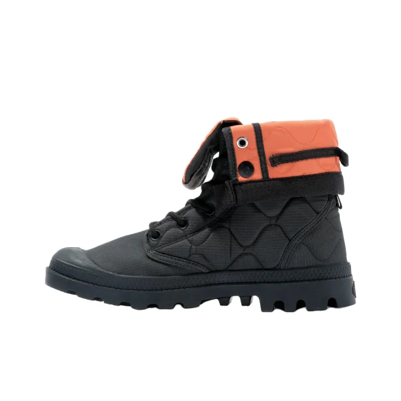 Palladium Ankle Boots Unisex Black Orange-1