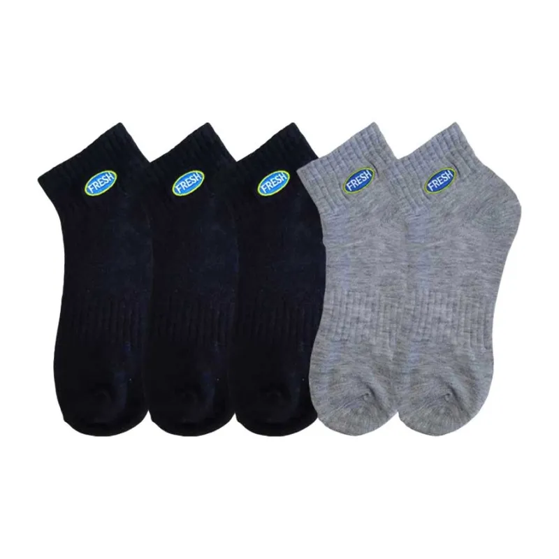 MIIOW Mid Calf Socks Unisex 5 Pack-18