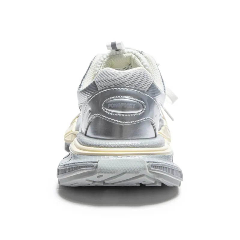 GOSO Low Top Chunky Sneakers Unisex Silver Gray-3