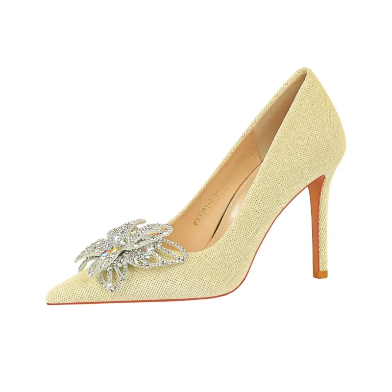 QITUMAUL Slim Heel High Heels Women's-13