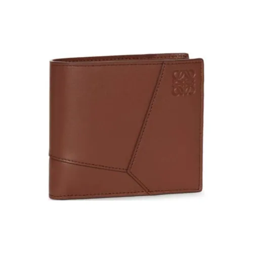 LOEWE Puzzle Calfskin Wallet Men's Brown