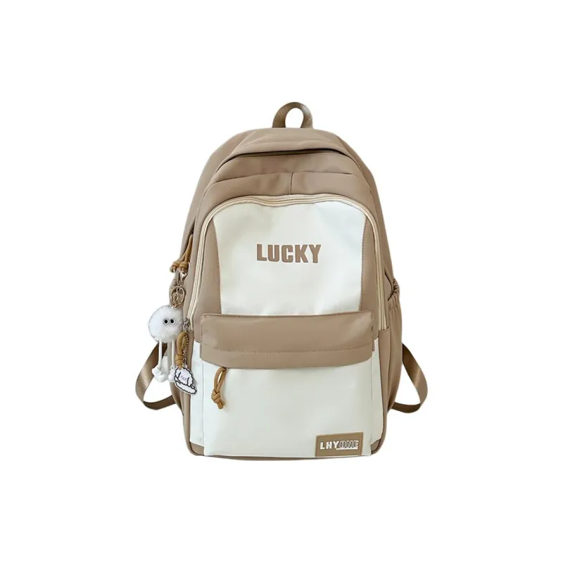 URBAN FOREST Nylon Backpack Regular Unisex Black/Burgundy/Khaki/Light Blue/Dark Blue-4