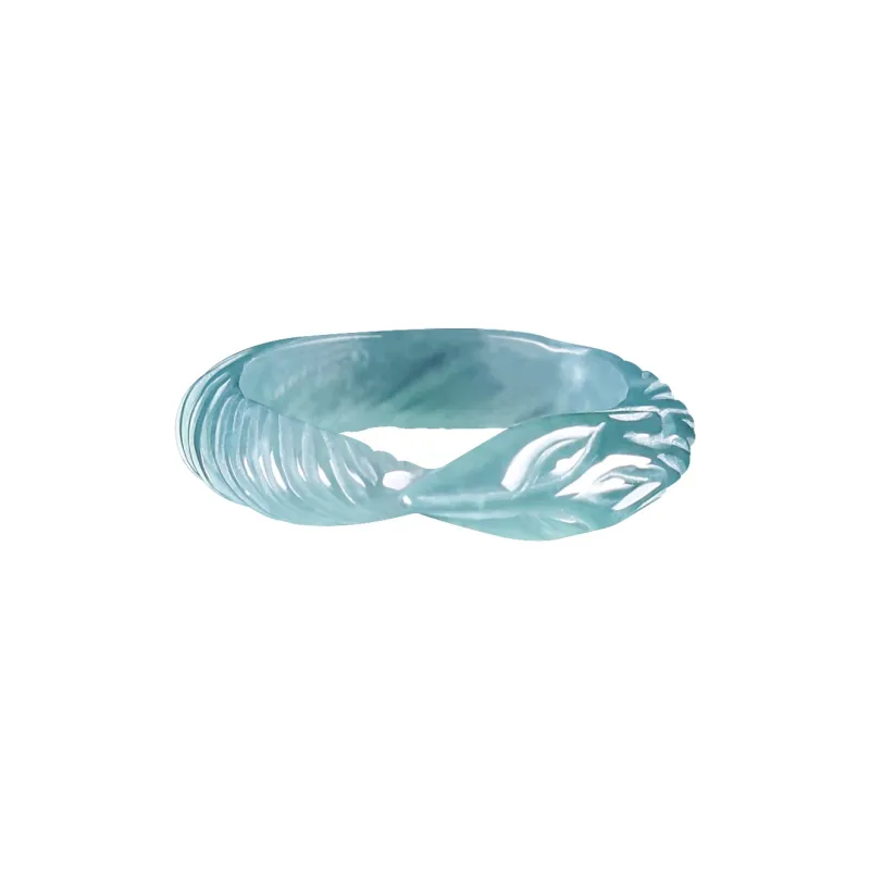 Jade Is Boundless Glutinous Jade Jadeite Rings Unisex-0