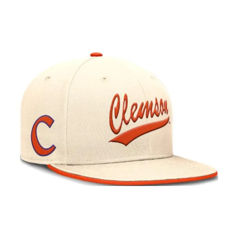 Nike Clemson Tigers Primetime True Men's Nike Dri FIT College Fitted Hat-0