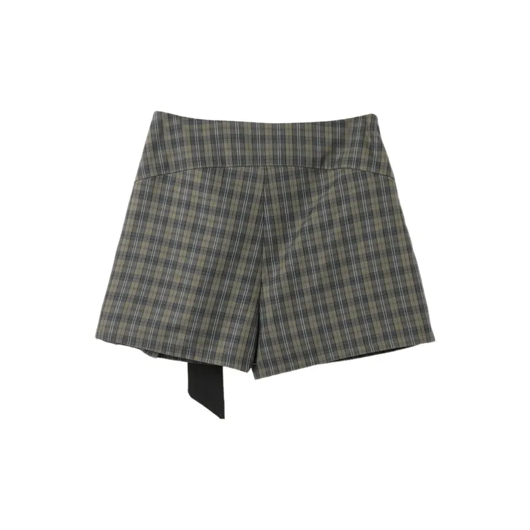 SETIROM Casual Short Skirts Women's Green-1