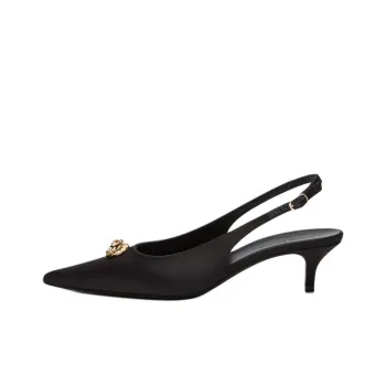 MAGDA BUTRYM Slingback Rosette Slim Heel High Heels 4.5cm Women's Black
