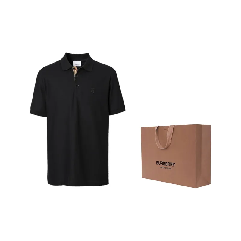 Burberry Monogram Motif Cotton Piqué Polo Shirt-3