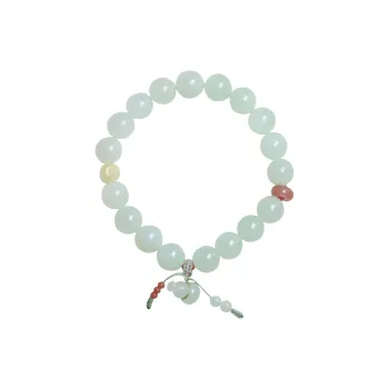 Ingenuity Hetian Jade Bracelets Pale Greenish White Jade Unisex