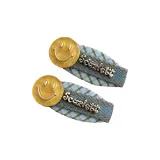 Yellow Smiley Face (1 Pair)