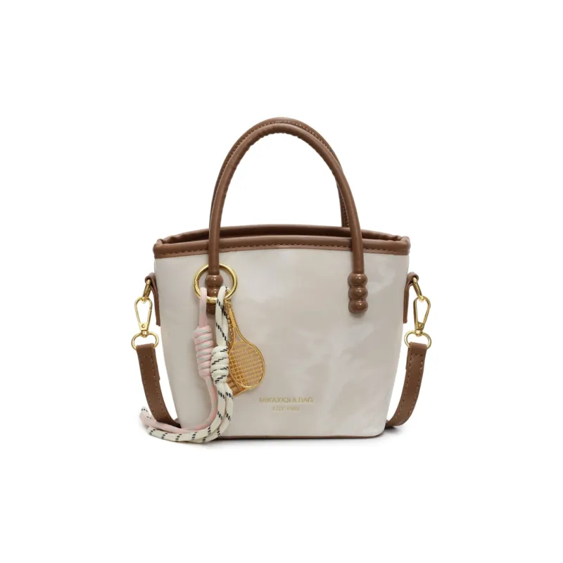 HCXK PU Shoulder Bag Crossbody Bag Casual Korean Style Bucket Bag Handbag Regular Women's Multicolor-5