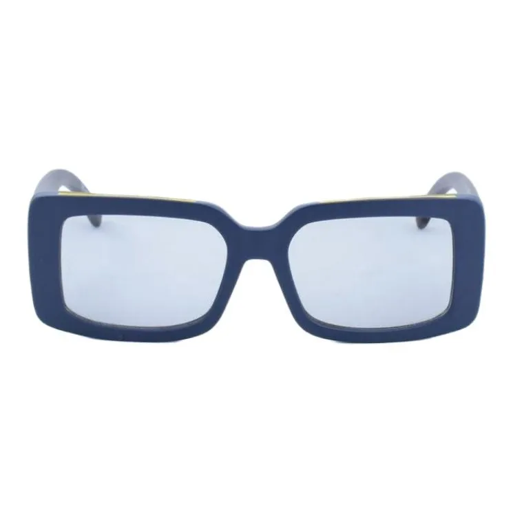 M Missoni Resin Rectangular Sunglasses Women's Blue-1