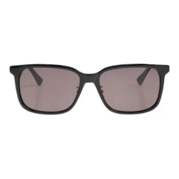 Bottega Veneta Metal Acetate Square Sunglasses Women's Black