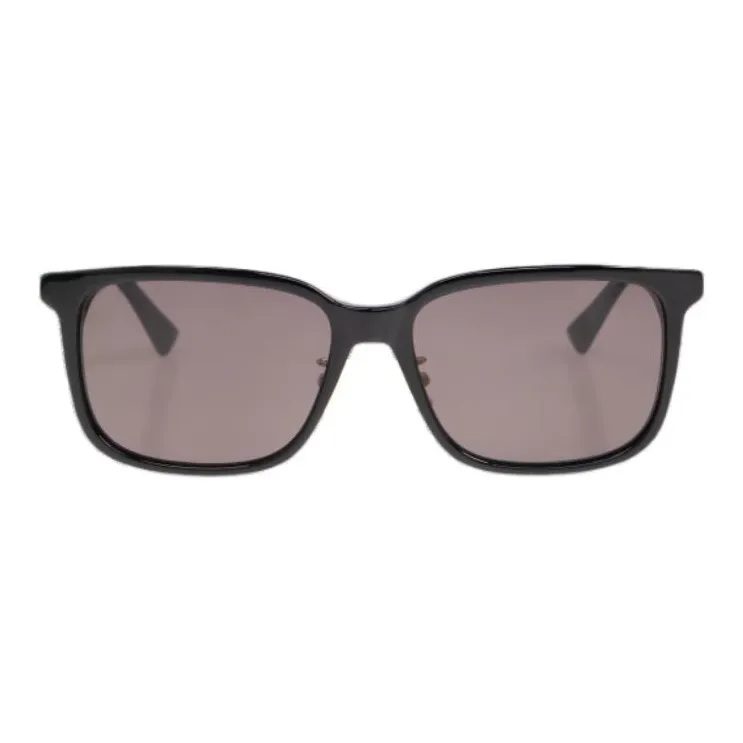 Bottega Veneta Metal Acetate Square Sunglasses Women's Black-0