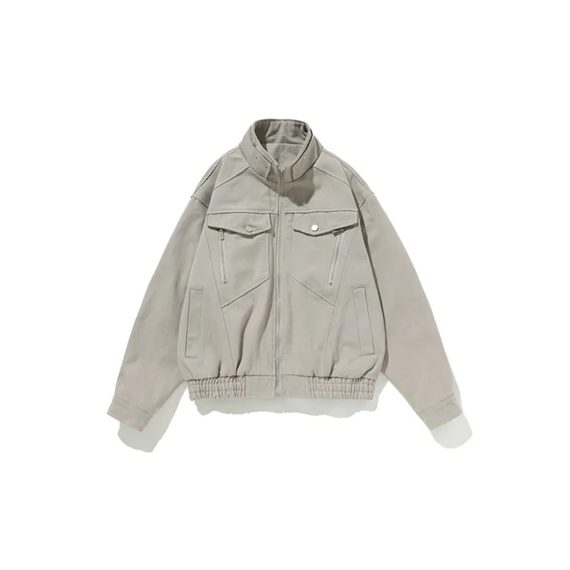 Urban Techwear Solid Color Loose Fit Casual Long Sleeved Jackets & Coats Unisex-6