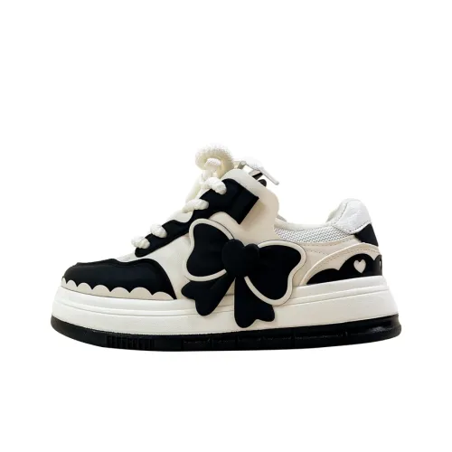 A&M Slip-Resistant Cushioning Abrasion-Resistant Low-Top Skateboard Shoes Women's Black