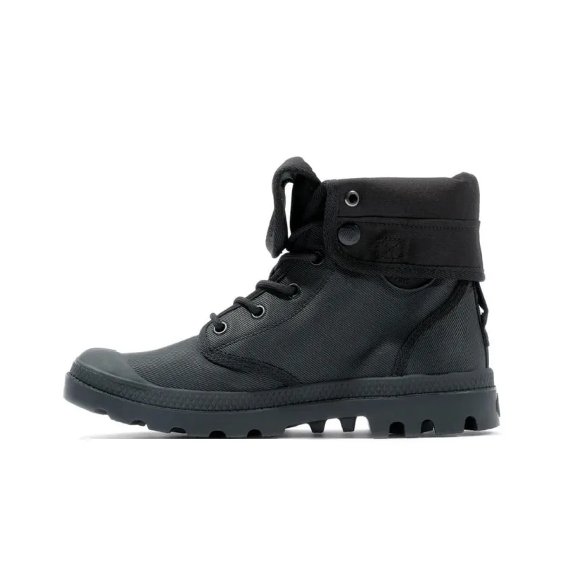 Palladium Waterproof And Wear resistant Short Outdoor Boots Unisex Black-2