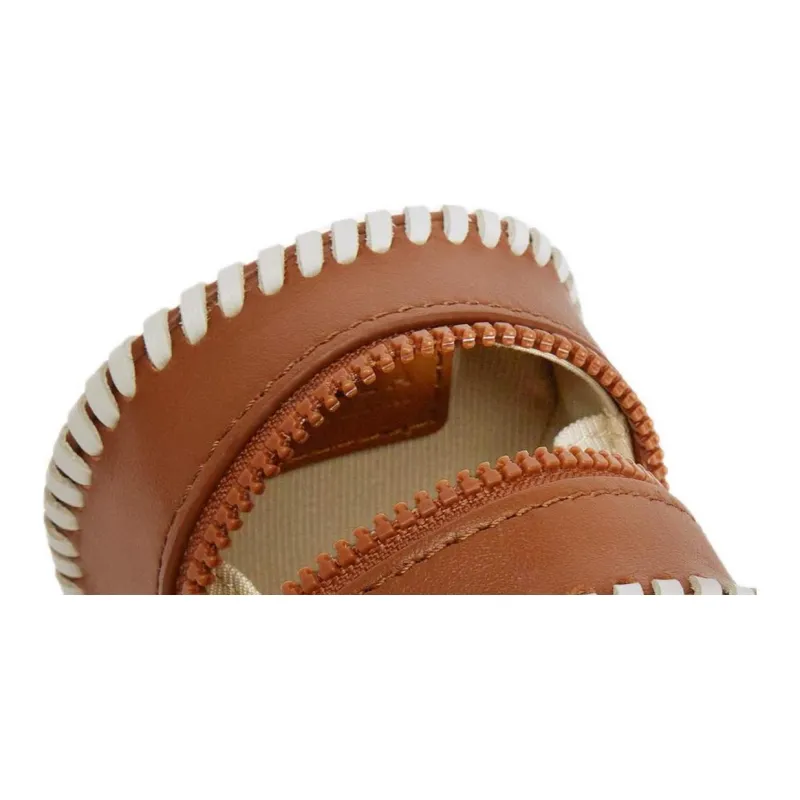 Furla Allegra Leather Wallet Coin Purse Women's Cognac-2