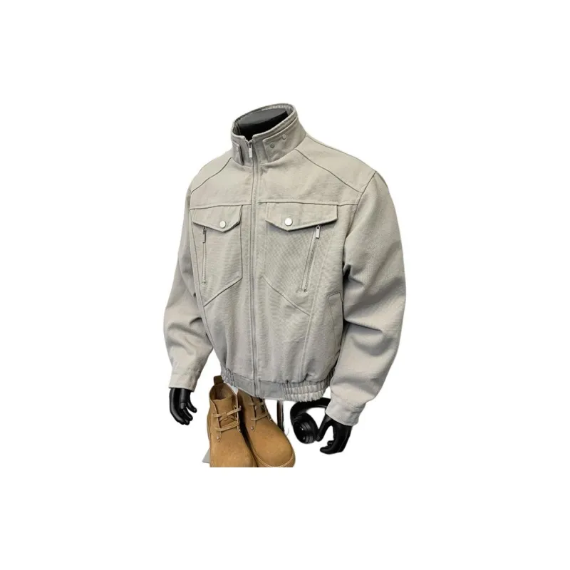 Urban Techwear Solid Color Loose Fit Casual Long Sleeved Jackets & Coats Unisex-8