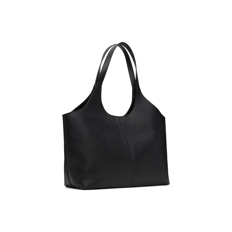 AESTHER EKME Calfskin Shoulder Bag Extra Large Women's Black-2