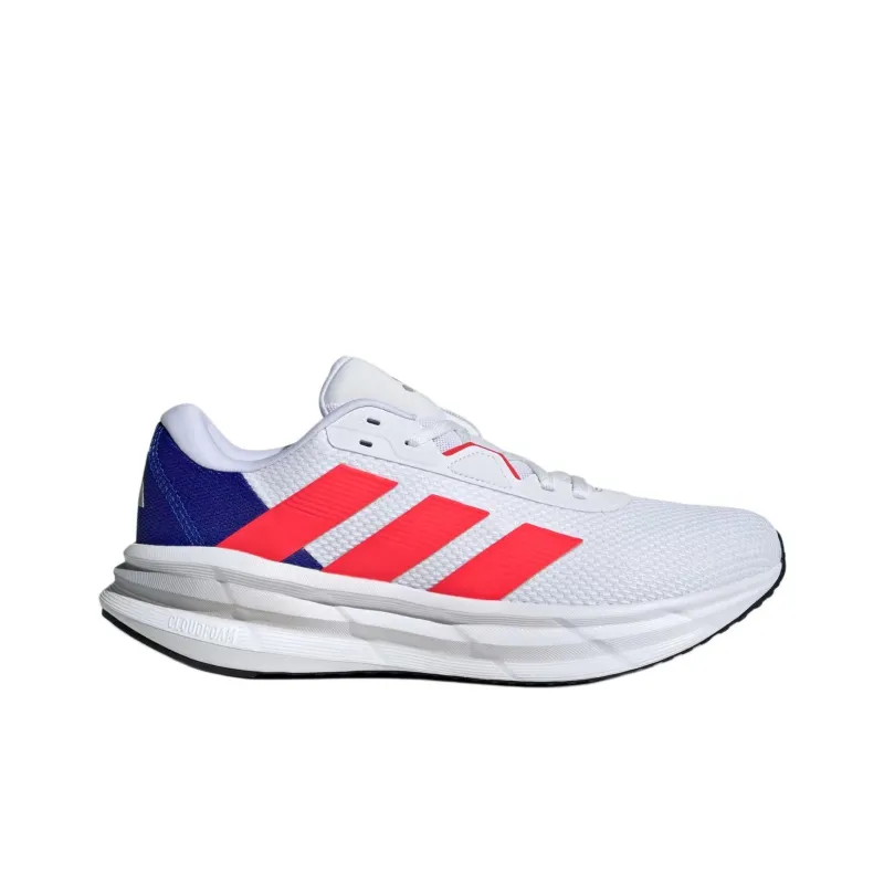 Adidas Galaxy 7 Anti Slip Wear Resistant Low Top Running Shoes Men's White Red-1