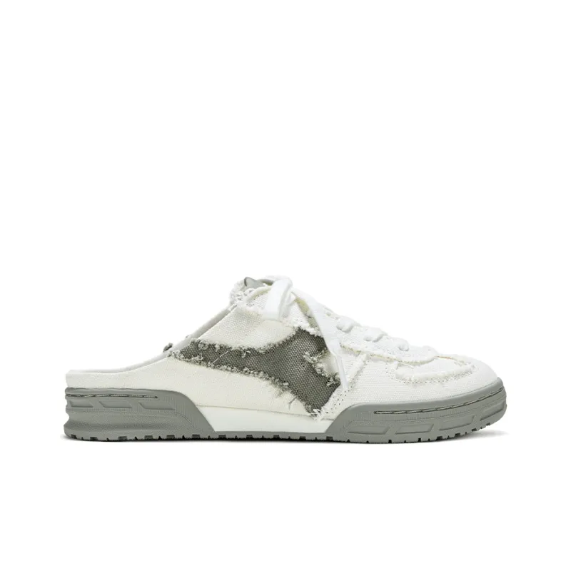 Diadora Abrasion-Resistant Low-Top Canvas Shoes Unisex White Gray-1