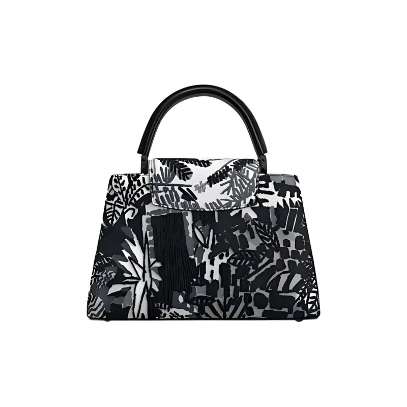 LOUIS VUITTON ArtyCapucines Jonas Wood Pm Black/White-1