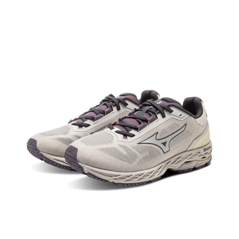 Mizuno Wear-Resistant Breathable Supportive Rebound Low-Top Casual Shoes Unisex Gray Purple-2